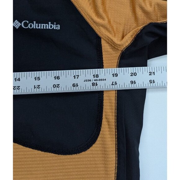 Columbia Men's Triple Canyon Half Zip Pullover In Gold/Black Size Small - Picture 6 of 9